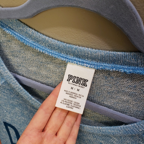 PINK Victoria's Secret Blue Sweater Top - M - Picture 3 of 3
